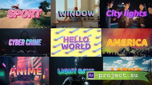 Videohive - Creative shape Text Effects - 56035002 - Project for After Effects