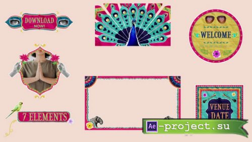 Videohive - Indian Contemporary Style Elements - 56025536 - Project for After Effects