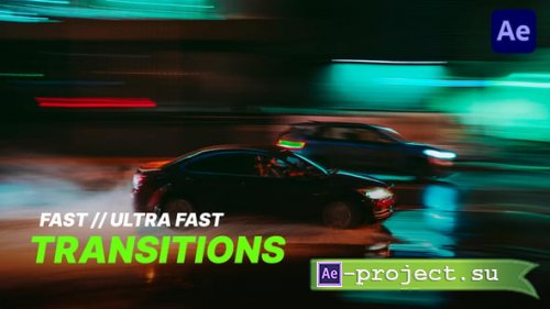 Videohive - Ultra Fast Transitions - 56007039 - Project for After Effects