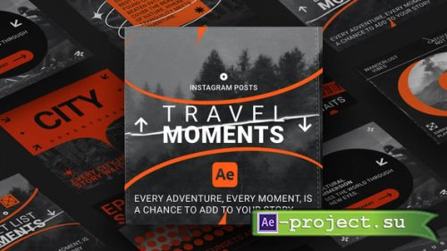 Videohive - Travel Moments Instagram Post Templates for Ae - 56072130 - Project for After Effects