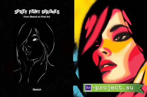 Spray Paint Photoshop Brushes