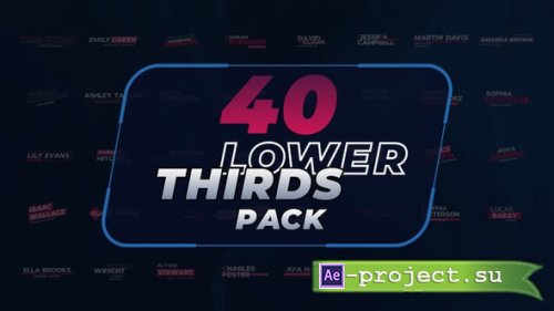 Videohive - Lower Thirds Pack - 55912865 - Project for After Effects