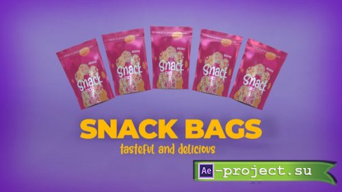 Videohive - 3D Mockup Snack Bags - 56045063 - Project for After Effects