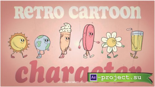 Videohive - Retro Cartoon Character - Summer - 56054671 - Project for After Effects