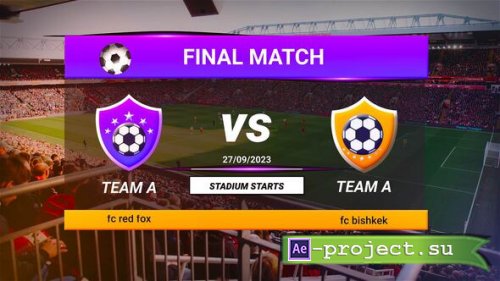 Videohive - Football Final Match Event Promo - 56081839 - Project for After Effects