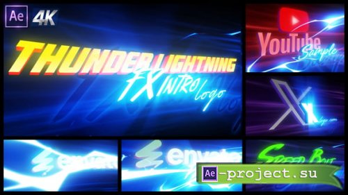 Videohive - Thunder Lightning Intro Logo - 54938819 - Project for After Effects