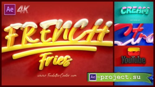 Videohive - Food Dipped Cream Intro Text and Logo - 55319177 - Project for After Effects