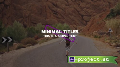 Videohive - Minimal Titles 1.0 | AE - 55352070 - Project for After Effects