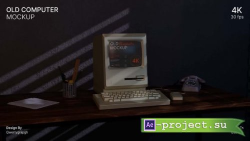 Videohive - Old Computer Mockup - 55618721 - Project for After Effects