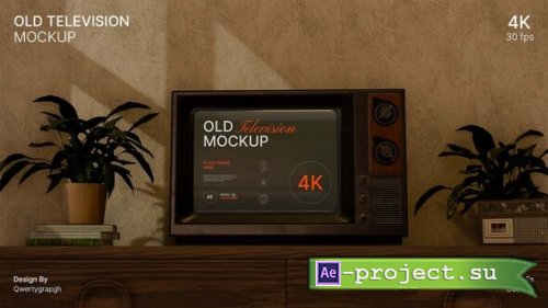 Videohive - Old Television Mockup - 55547570 - Project for After Effects