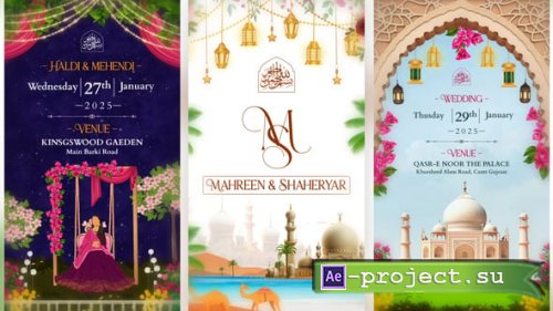 Videohive - muslim wedding invitation - 56102035 - Project for After Effects