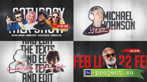 Videohive - Grunge Podcast Intro - 56107821 - Project for After Effects