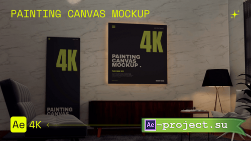 Videohive - Painting Canvas Mockup - 56107834 - Project for After Effects