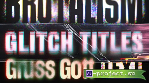 Videohive - Glitch Text Titles - 56114203 - Project for After Effects