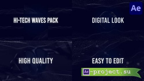 Videohive - HiTech Waves Pack for After Effects - 56154236 - Project for After Effects