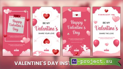 Videohive - Valentines Day Greetings Instagram Story - 56132549 - Project for After Effects