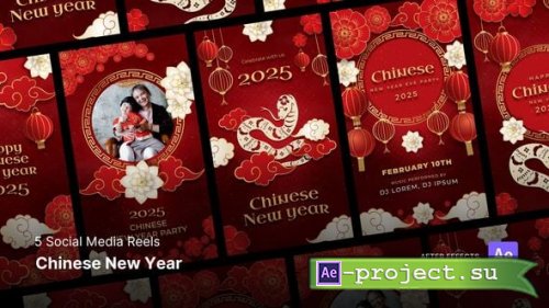 Videohive - Social Media Reels - Chinese New Year After Effects Project Files - 56130721 - Project for After Effects