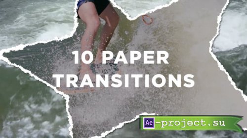 Videohive - 10 Paper Transitions - 56125233 - Project for After Effects