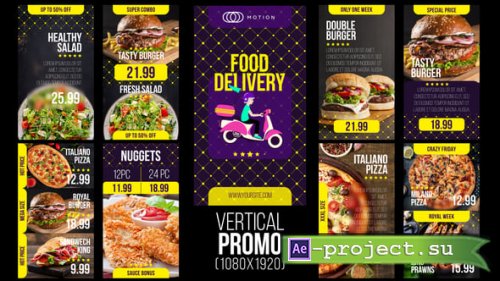 Videohive - Food Delivery Vertical Promo - 56135748 - Project for After Effects