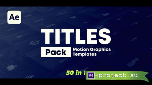 Videohive - Motion Titles - 56146521 - Project for After Effects