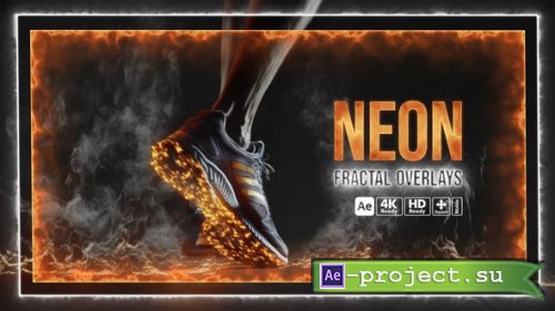 Videohive - Neon Fractal Overlays - 56196792 - Project for After Effects