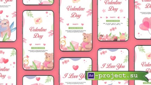 Videohive - Watercolor Valentines Day Instagram Stories - 56188906 - Project for After Effects