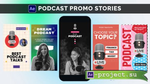 Videohive - Podcast Promo Stories - Guest Invitation - 56193792 - Project for After Effects