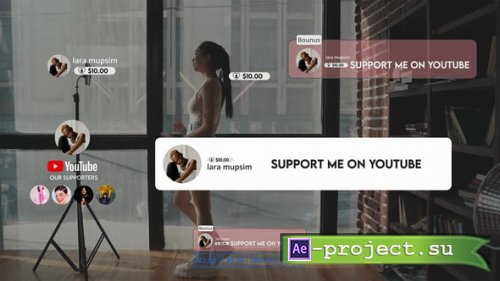 Videohive - Youtube super thanks - 56162340 - Project for After Effects