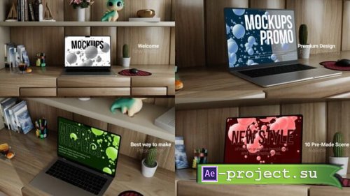 Videohive - Minimal Macbook Mockups Promo - 56208970 - Project for After Effects