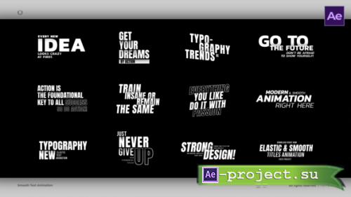 Videohive - Smooth Text Animation - AE - 56210381 - Project for After Effects