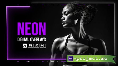 Videohive - Neon Digital Overlays - 56228980 - Project for After Effects