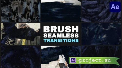 Videohive - Hand-Made Brush Transitions And Overlays for After Effects - 56204987