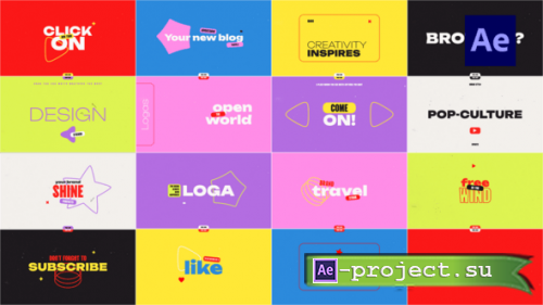 Videohive - Social Media Titles Transition /Ae - 56210838 - Project for After Effects