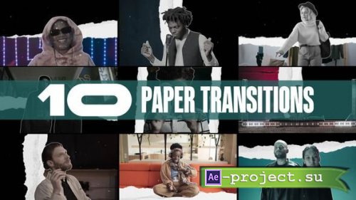 Videohive - Paper Transitions | Freeze Style | 4K - 56210664 - Project for After Effects