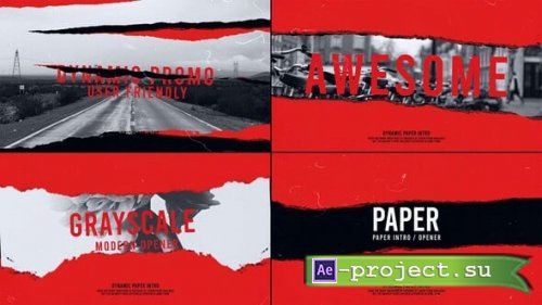 Videohive - Torn Paper Intro - 56217743 - Project for After Effects