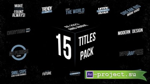 Videohive - Titles - 56269629 - Project for After Effects