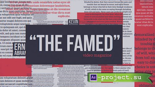 Videohive - The Famed Video Magazine - 20607458 - Project for After Effects