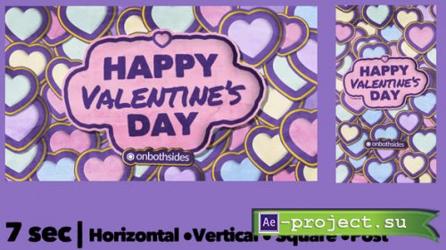 Videohive - Valentine Stickers Opener - 56283317 - Project for After Effects