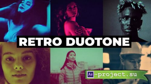 Videohive - Retro Duotone Effects | After Effects - 56285549 - Project for After Effects