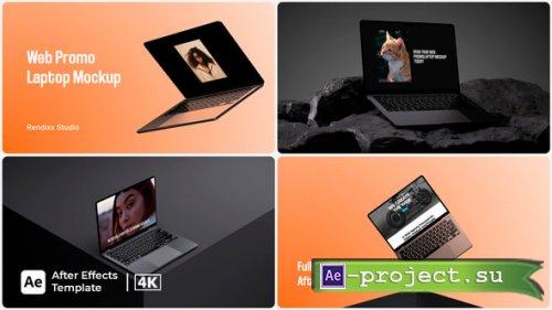 Videohive - Web Promo Laptop Mockup - 56303999 - Project for After Effects