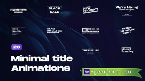 Videohive - Minimal Title Animations - 56306704 - Project for After Effects