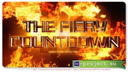 Videohive - The Fiery Countdown - 56331676 - Project for After Effects