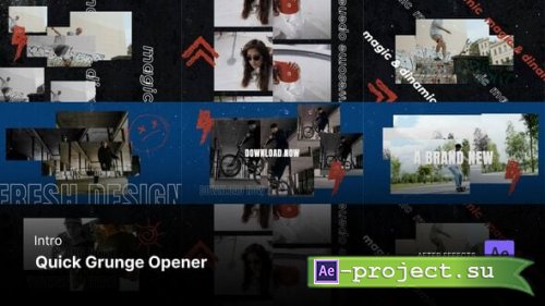 Videohive - Intro/Opening - Quick Grunge Opener After Effects Project Files - 56225869