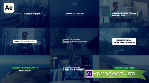 Videohive - Animated Titles - 56345806 - Project for After Effects