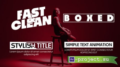 Videohive - Fast and Clean Text Animations - 56317539 - Project for After Effects