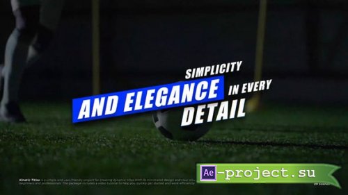 Videohive - Kinetic Titles +RGB  AE - 56417092 - Project for After Effects