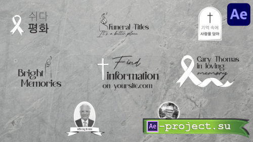 Videohive - Funeral Titles for After Effects - 56413999 - Project for After Effects