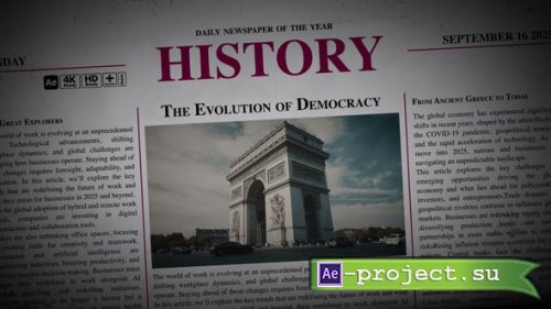 Videohive - Newspaper Overlays - 56477803 - Project for After Effects