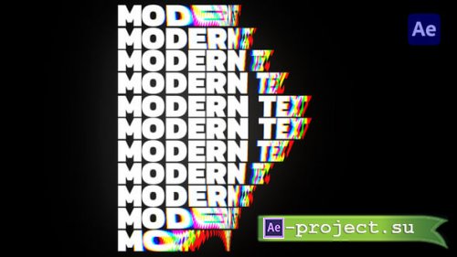 Videohive - Modern RGB Glitch Text Titles - 56476722 - Project for After Effects