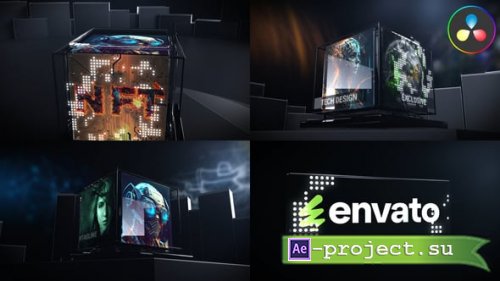 Videohive - Blockchain Intro Opener for DaVinci Resolve - 56382790